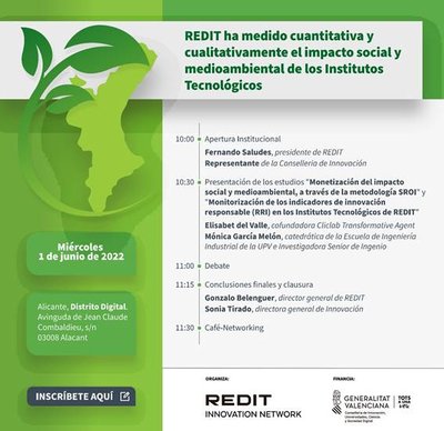 REDIT ha medido cuantitativa y cualitativamente el impacto social y medioambiental de institutos tecnol�gicos