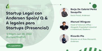 Startup Legal con Andersen Espa�a/ Q & A legal para Startups