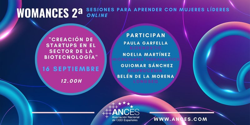 2� sesi�n de WOMANCES: creaci�n de startups en el sector de la biotecnolog�a