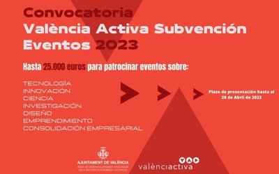 Val�ncia Activa Subvenci�n Eventos 2023