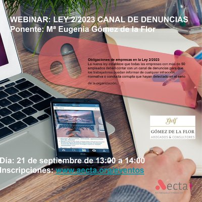 WEBINAR: LEY 2/2023 CANAL DE DENUNCIAS