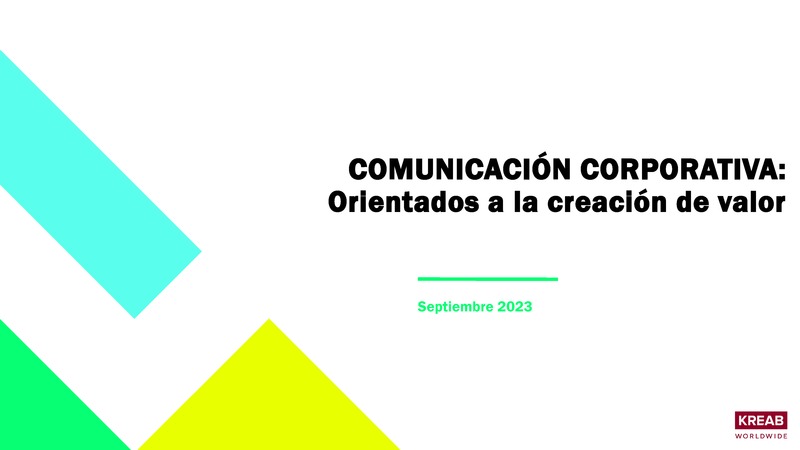 Masterclass de comunicaci�n �Comunicaci�n corporativa. Orientados a la creaci�n de valor"