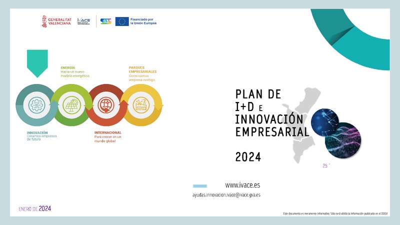 Presentaci�n de IVACE: Ayudas para pymes innovadoras 2024