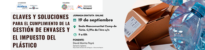 Claves y soluciones para el cumplimiento de la gesti�n de envases y el impuesto del pl�stico