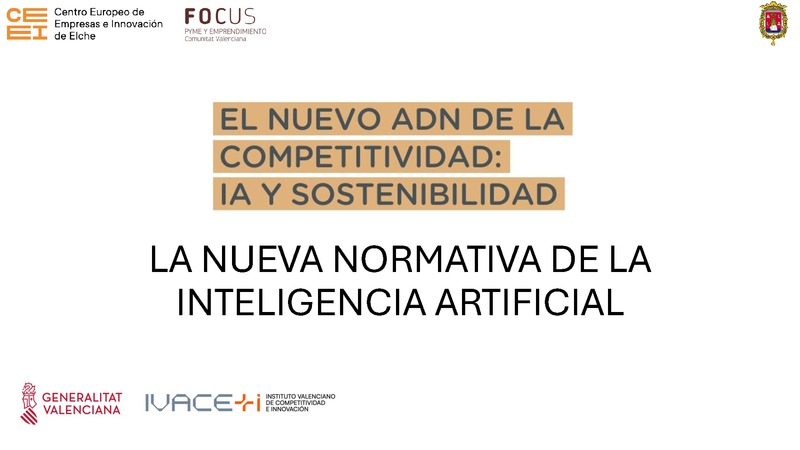 Presentaci�n "La nueva normativa de la Inteligencia Artificial"