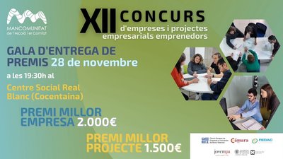 Entrega de premios XII Emprendedores de la Mancomunitat de l'Alcoi� i el Comtat