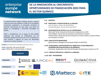 De la innovaci�n al crecimiento: oportunidades de financiaci�n 2025 para el Sector Qu�mico