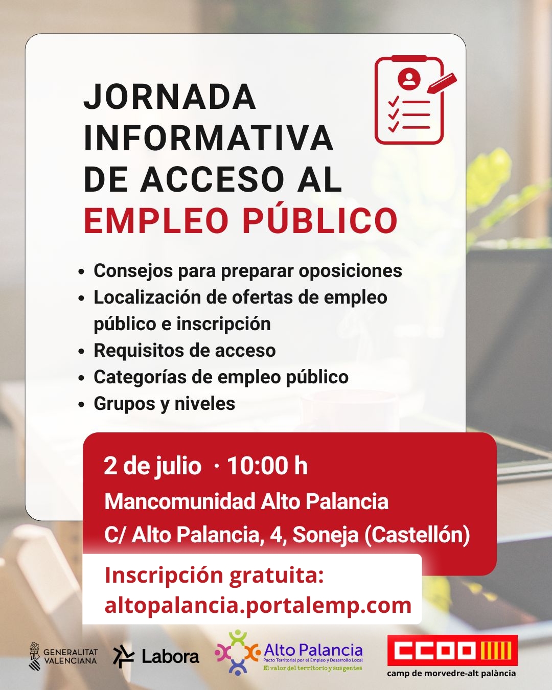 JORNADA INFORMATIVA ACCESO AL EMPLEO P�BLICO
