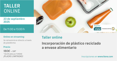 Taller Online - Incorporaci�n de pl�stico reciclado a envase alimentario