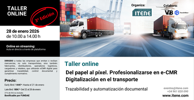 Taller online Del papel al p�xel. Profesionalizarse en e-CMR. Digitalizaci�n en el transporte