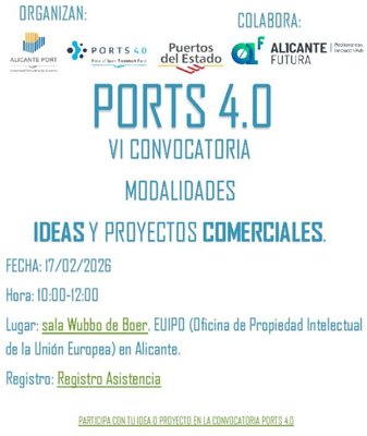 Jornada sobre innovaci�n portuaria y sostenibilidad en el marco de la VI Convocatoria de Ports 4.0