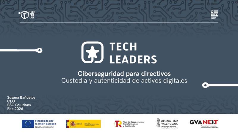 Presentaci�n Custodia y autenticidad de activos digitales. El caso de BSC Solutions (Portada)
