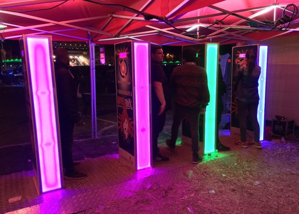 IDASFEST facilita el control de aforo en Montgorock con t�tems por primera vez en Espa�a