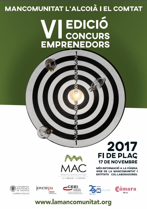 VI Concurs per empreses y emprennedors de la Mancomunitat de l�Alcoi� i el Comtat