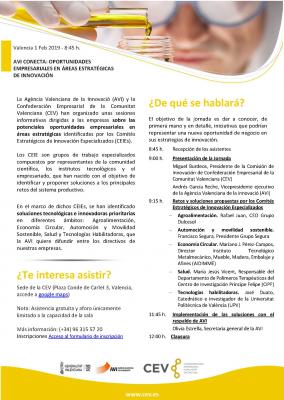 AVI Conecta: oportunidades empresariales en �reas estrat�gicas de innovaci�n