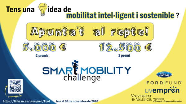 Se convoca el reto Ford Fund Smart Mobility Challenge de la Universitat de Val�ncia para buscar soluciones de mobilidad sostenible