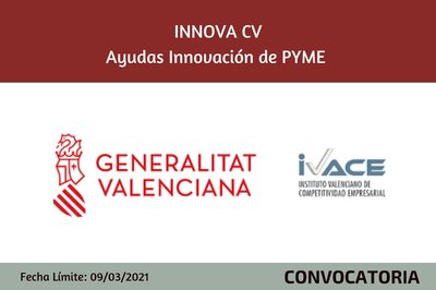INNOVA CV - Ayudas a proyectos de innovaci�n de PYMES