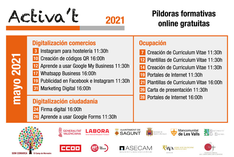 Nuevas p�ldoras del programa Activa't durante el mes de mayo