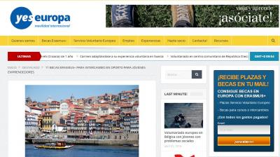 11 becas Erasmus+ para intercambio en Oporto para j�venes emprendedores - Yes Europa