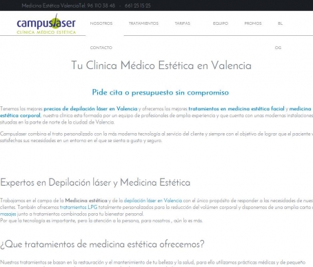 Depilaci�n Laser Valencia| Medicina Est�tica |Campuslaser
